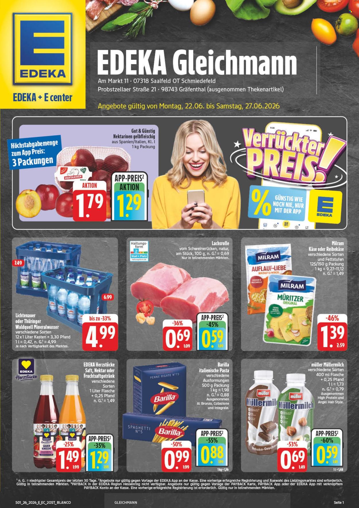 Edeka Prospekte  - 22.06.2026 - 27.06.2026. Seite 1