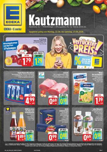 Prospekte E center - 22.06.2026 - 27.06.2026.