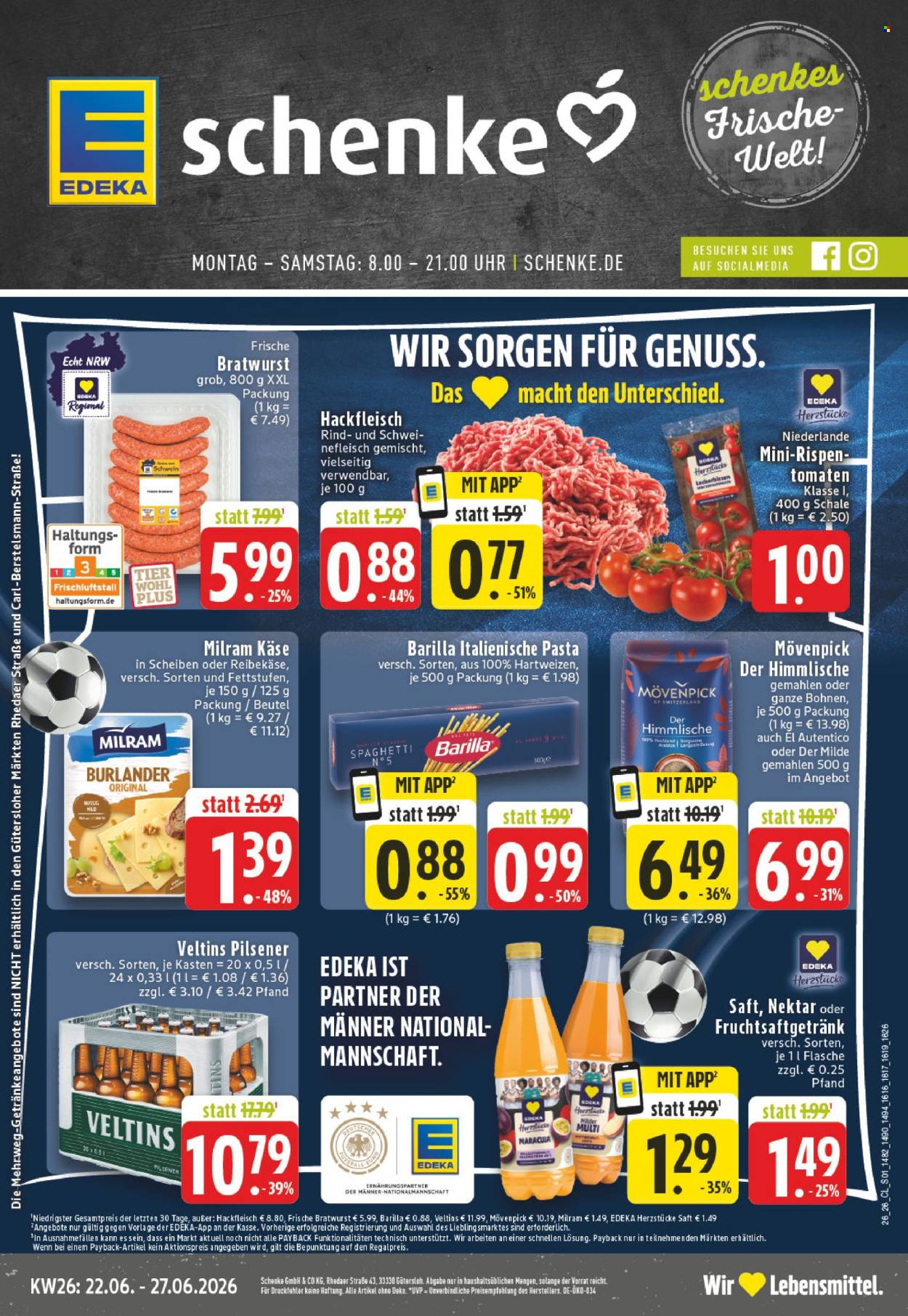 E center Prospekte  - 22.06.2026 - 27.06.2026. Seite 1