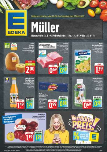 Prospekte Edeka - 22.06.2026 - 27.06.2026.