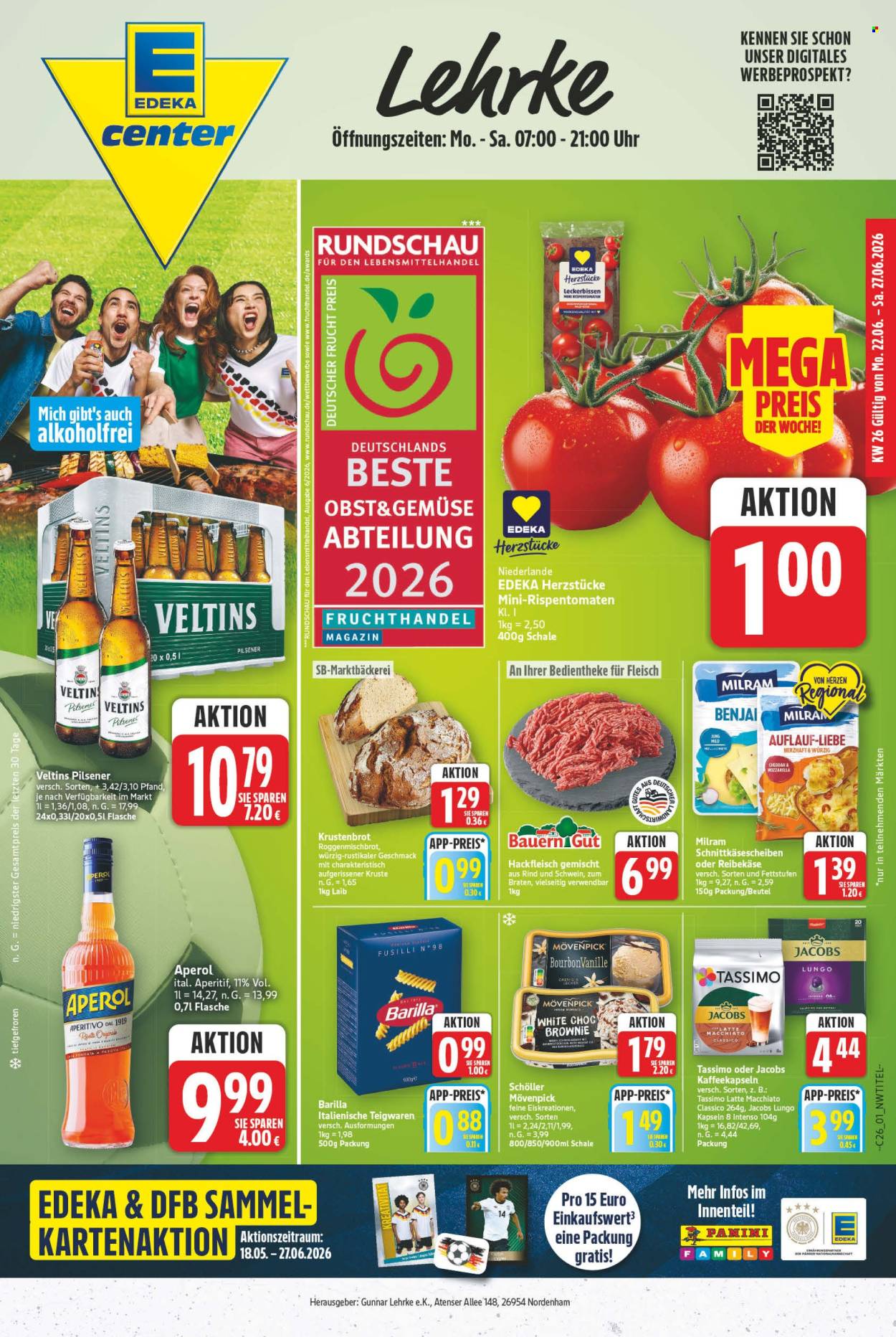 E center Prospekte  - 22.06.2026 - 27.06.2026. Seite 1