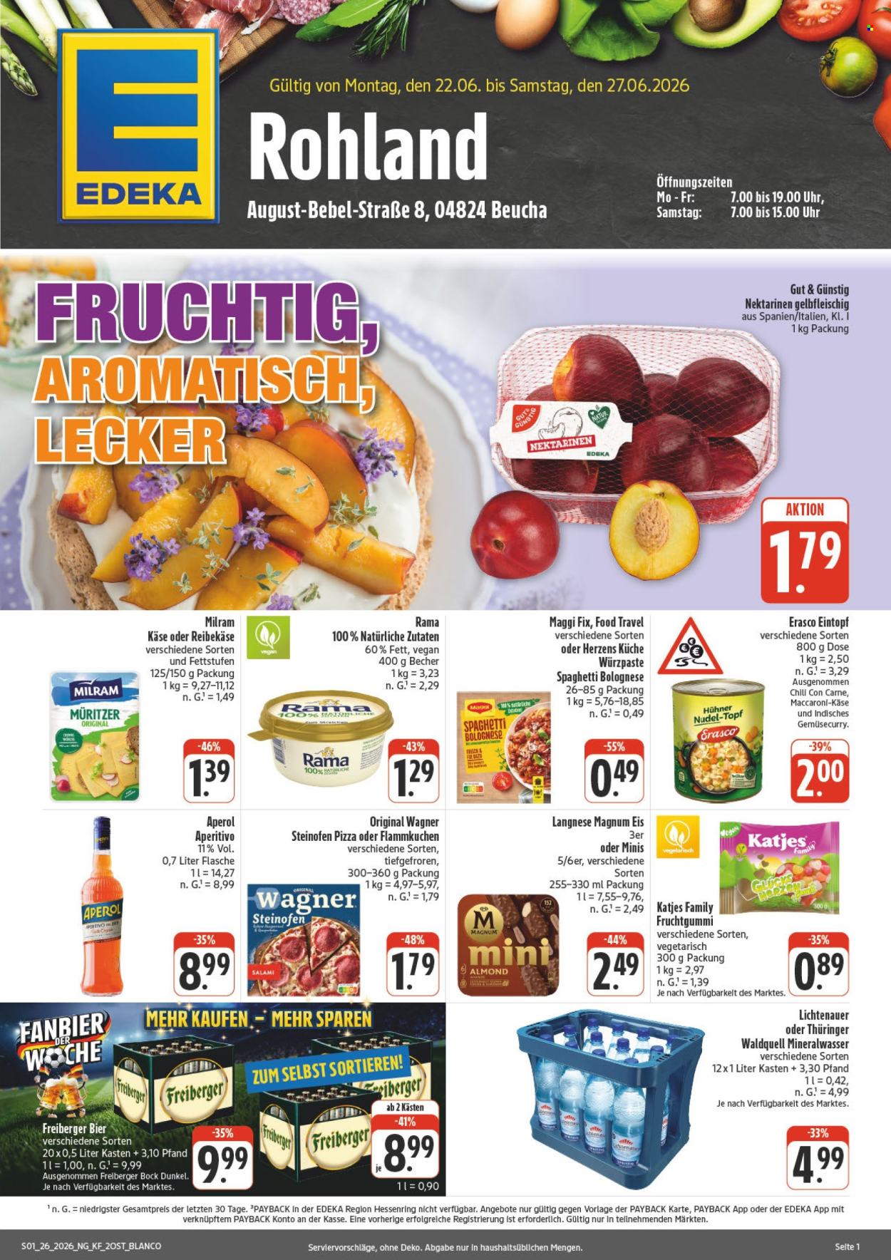 Edeka Prospekte  - 22.06.2026 - 27.06.2026. Seite 1