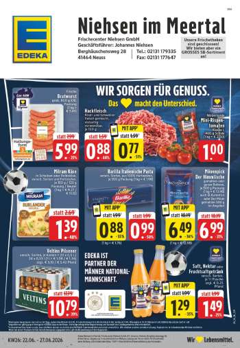 Prospekte Edeka - 22.06.2026 - 27.06.2026.