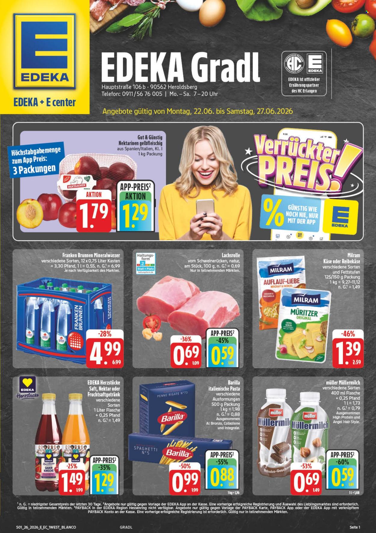 Edeka Prospekte  - 22.06.2026 - 27.06.2026. Seite 1