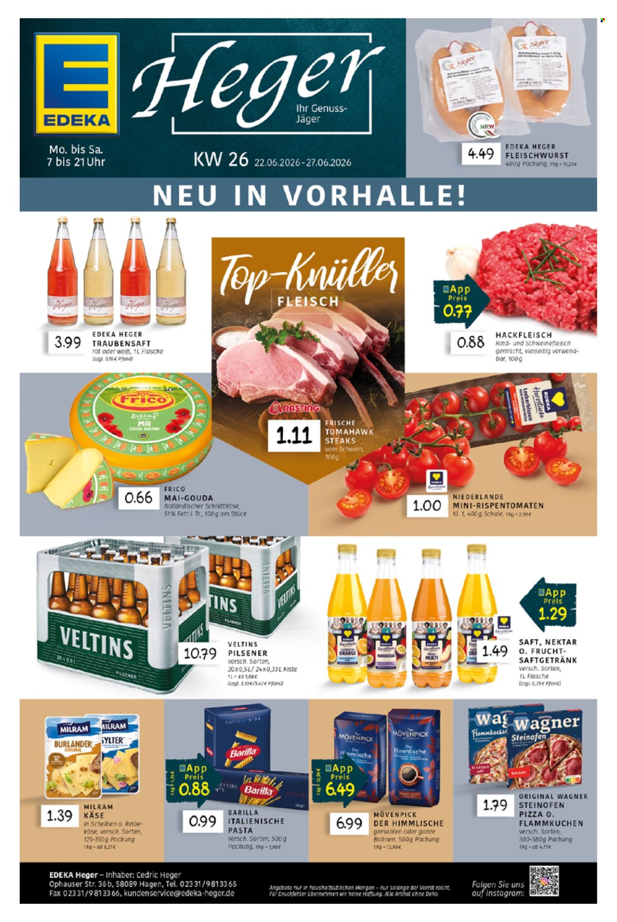 Edeka Prospekte  - 22.06.2026 - 27.06.2026. Seite 1