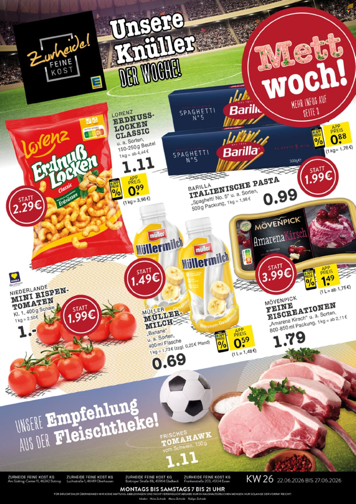 E center Prospekte  - 22.06.2026 - 27.06.2026. Seite 1