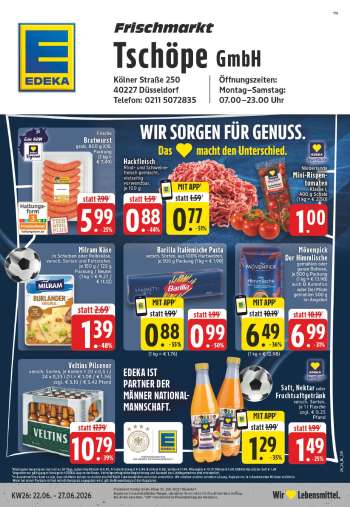Prospekte Edeka - 22.06.2026 - 27.06.2026.