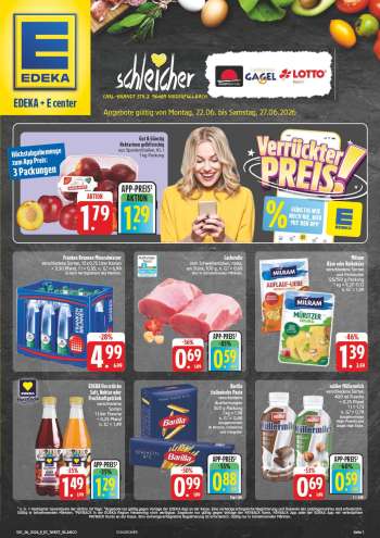 Prospekte E center - 22.06.2026 - 27.06.2026.