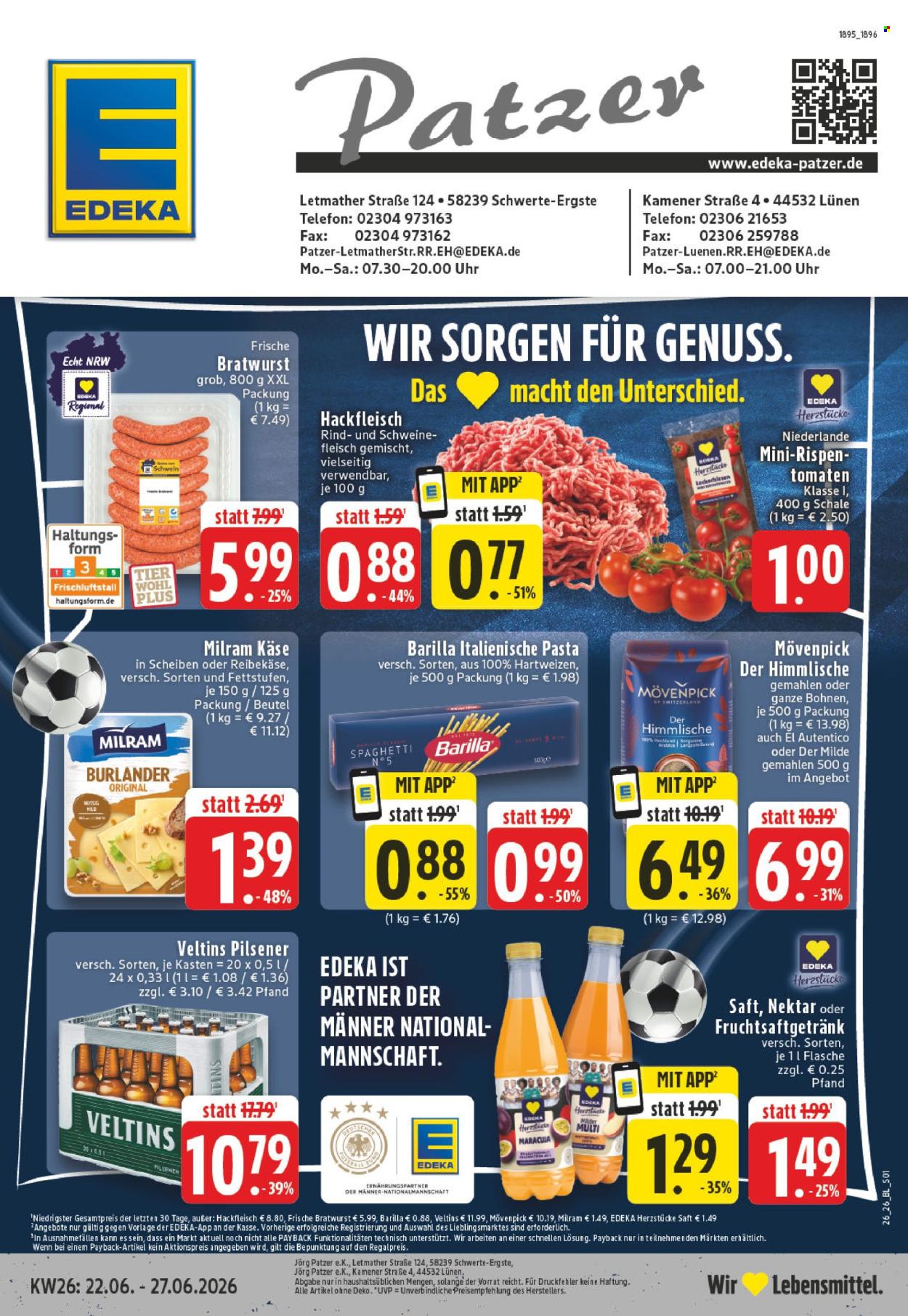 Edeka Prospekte  - 22.06.2026 - 27.06.2026. Seite 1