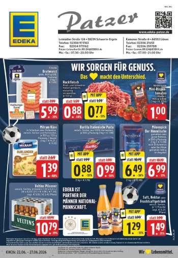 Prospekte Edeka - 22.06.2026 - 27.06.2026.