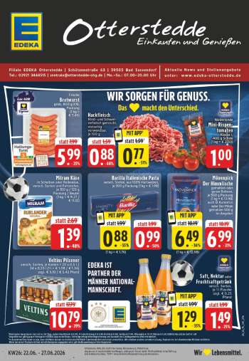 Prospekte Edeka - 22.06.2026 - 27.06.2026.