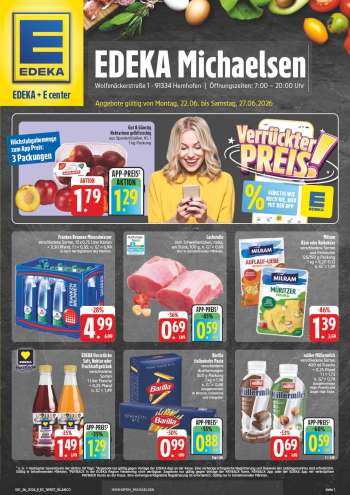 Prospekte Edeka - 22.06.2026 - 27.06.2026.