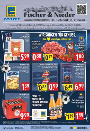 Prospekte Edeka - 22.06.2026 - 27.06.2026.