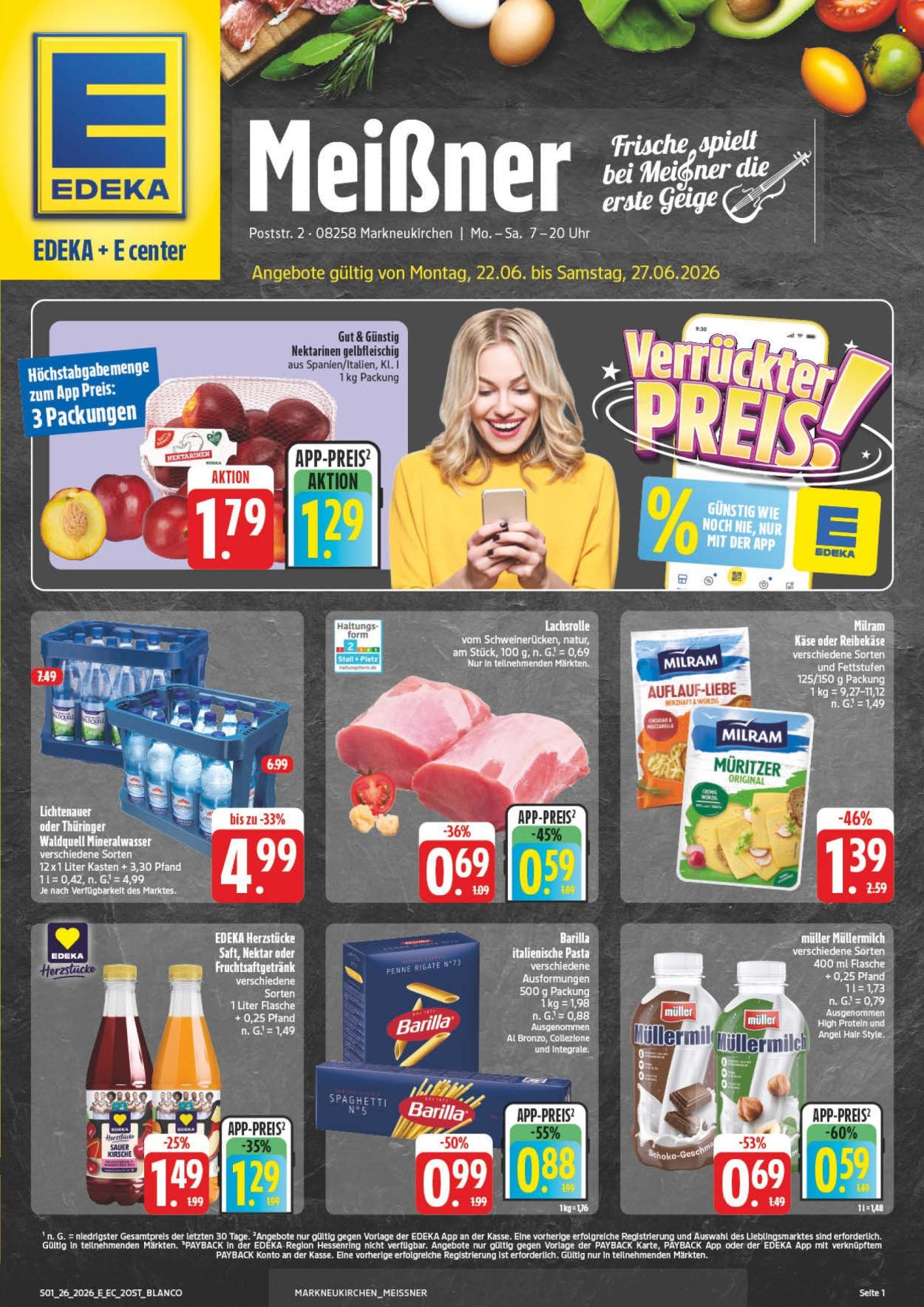 Edeka Prospekte  - 22.06.2026 - 27.06.2026. Seite 1