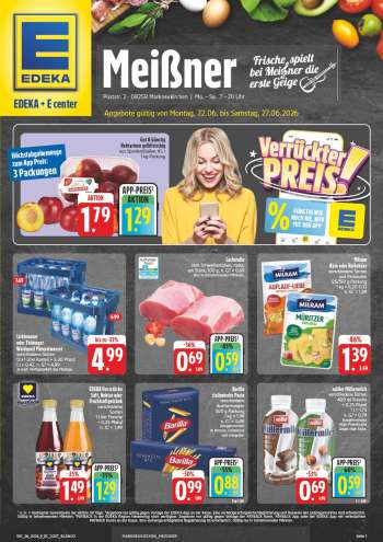 Prospekte Edeka - 22.06.2026 - 27.06.2026.