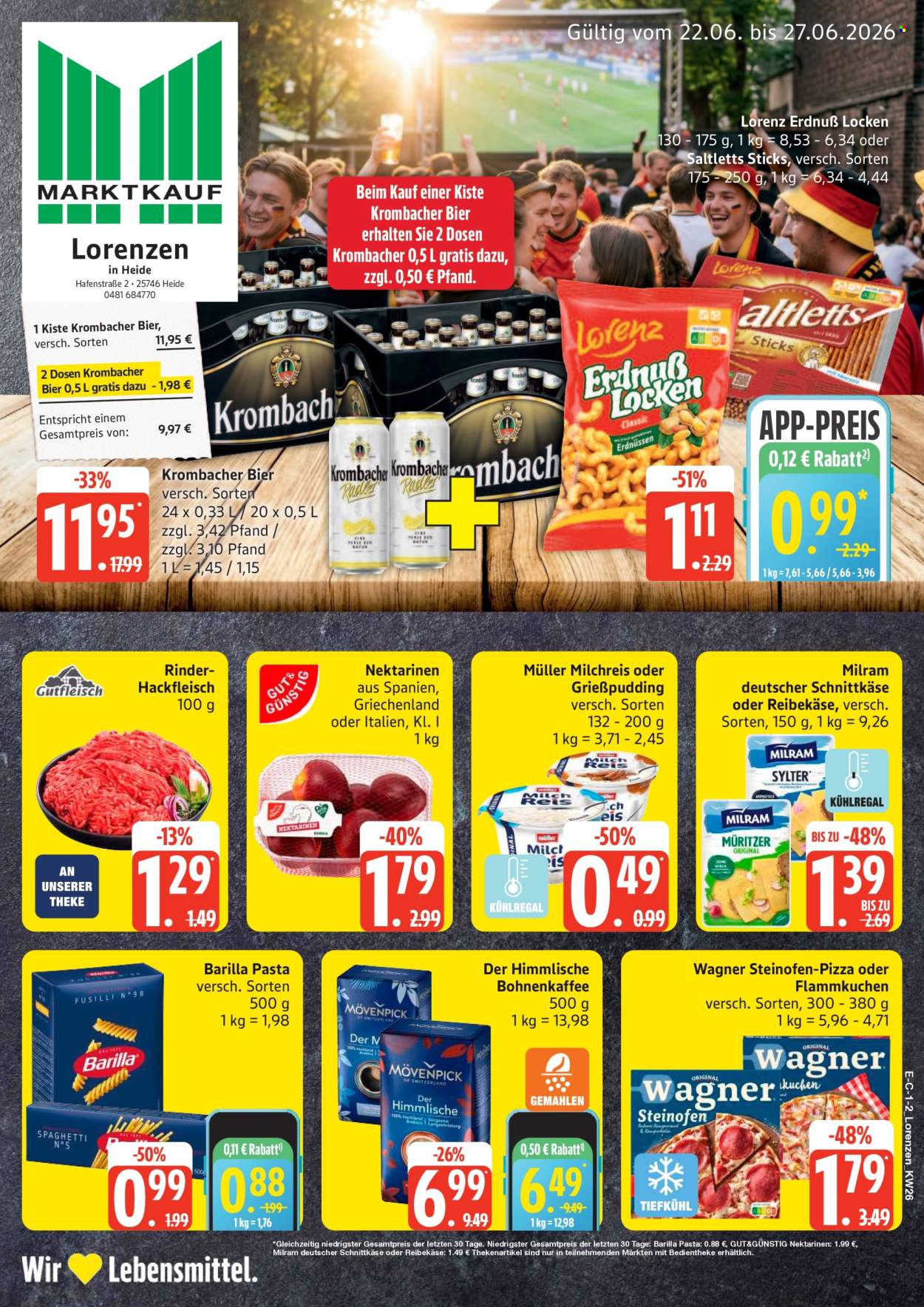 Edeka Prospekte  - 22.06.2026 - 27.06.2026. Seite 1