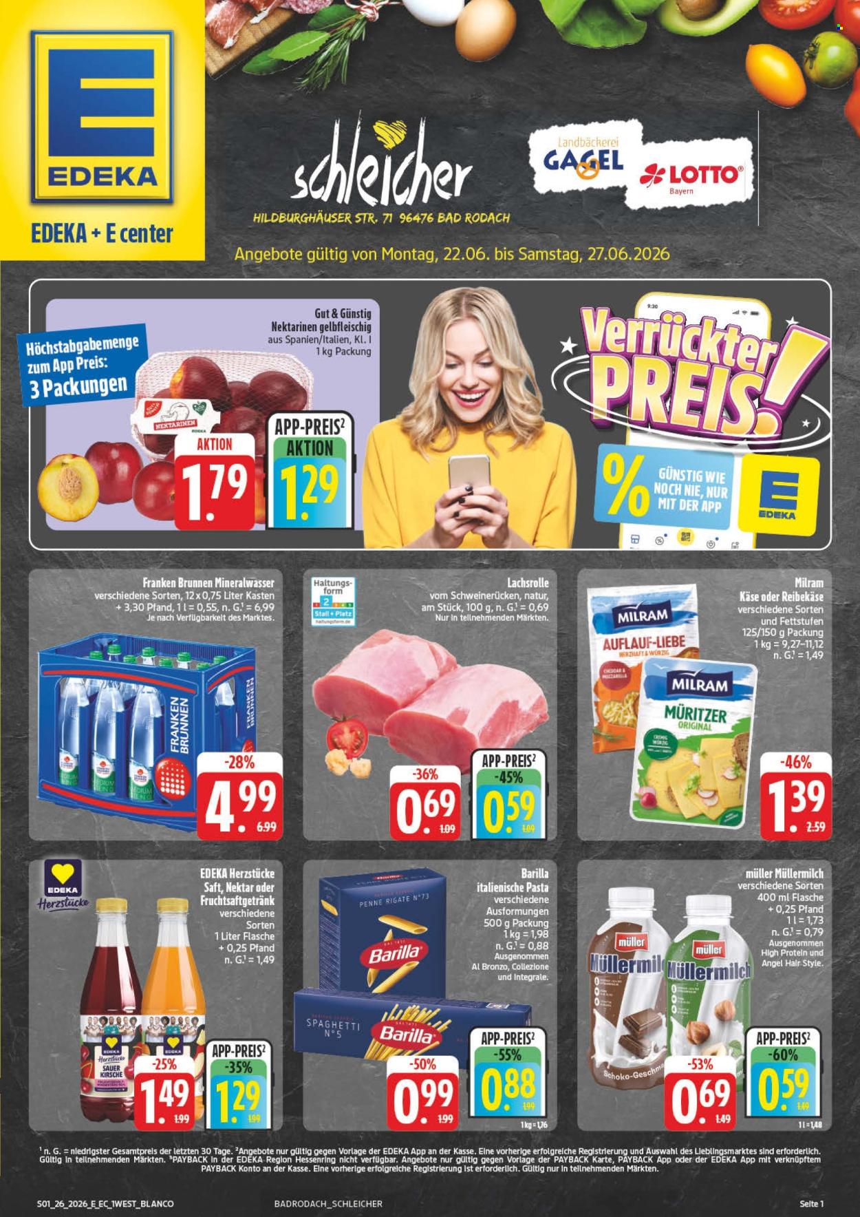 Edeka Prospekte  - 22.06.2026 - 27.06.2026. Seite 1