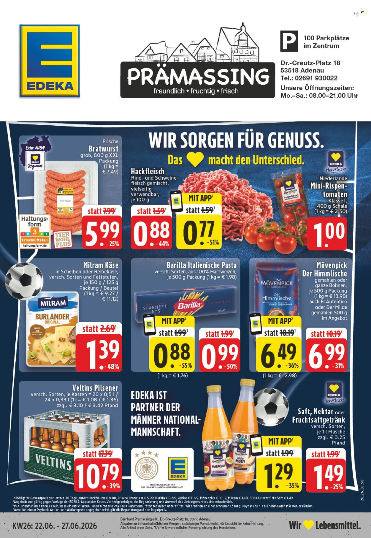 Edeka Prospekte  - 22.06.2026 - 27.06.2026. Seite 1