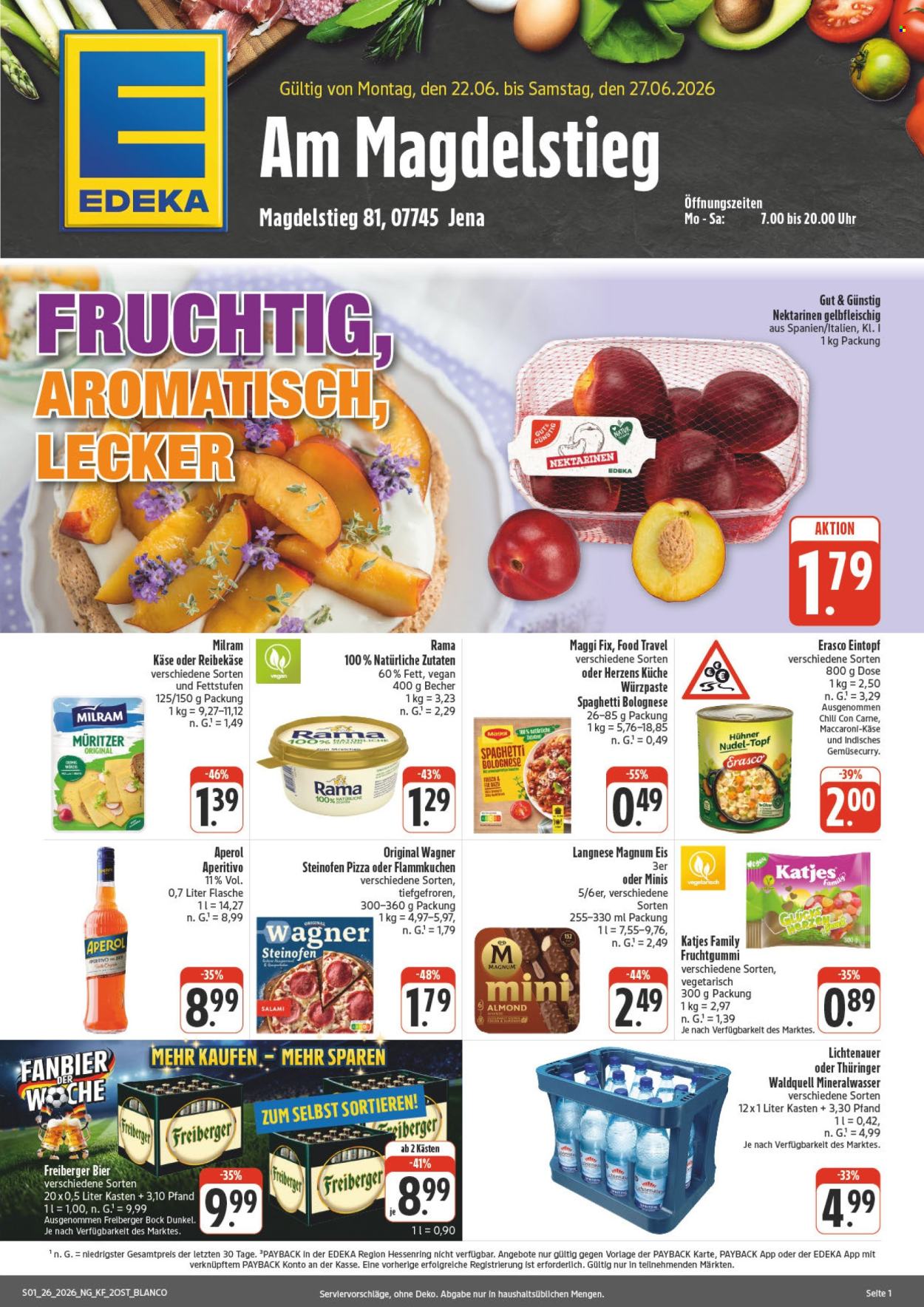 Edeka Prospekte  - 22.06.2026 - 27.06.2026. Seite 1