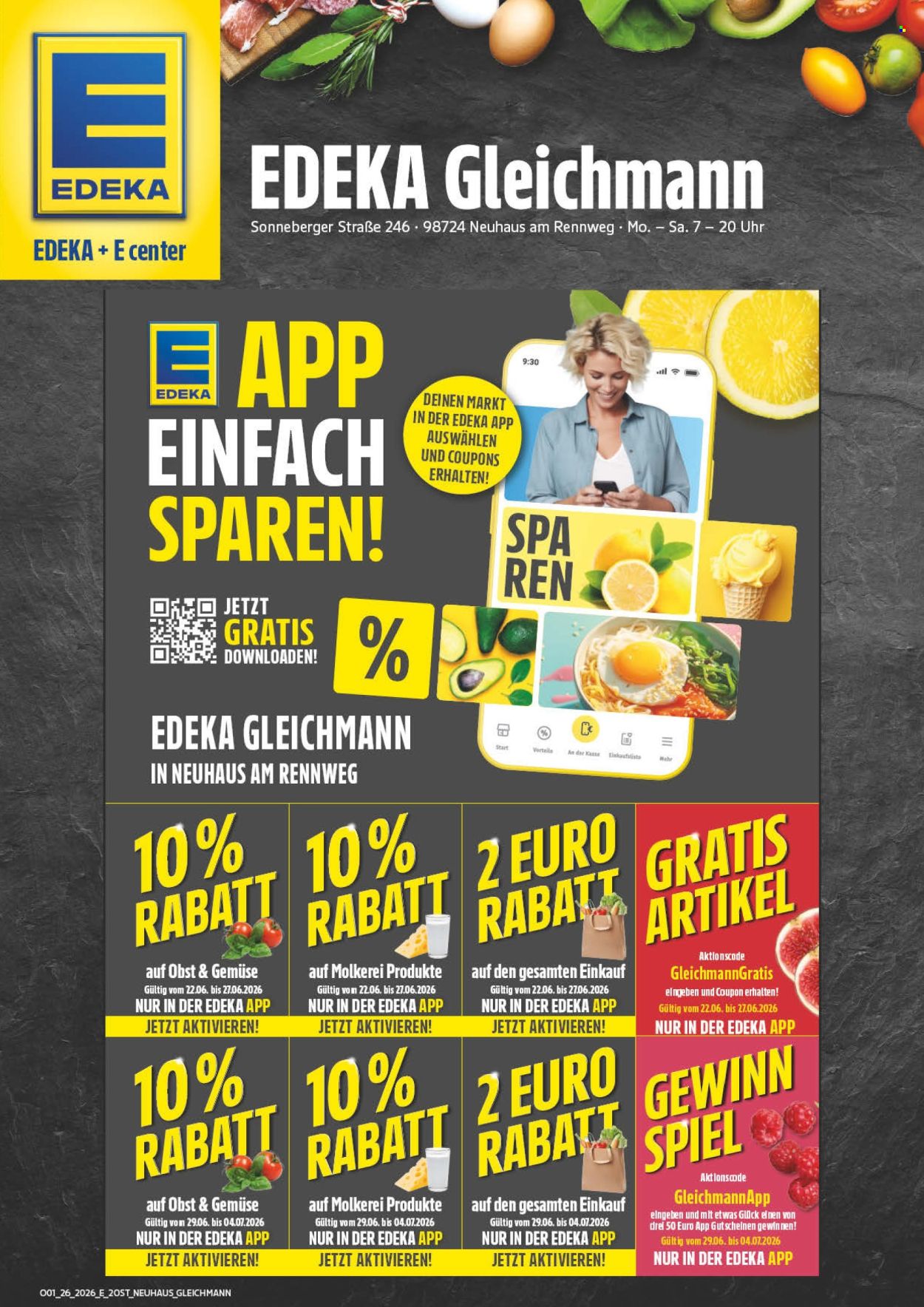 Edeka Prospekte  - 22.06.2026 - 27.06.2026. Seite 2