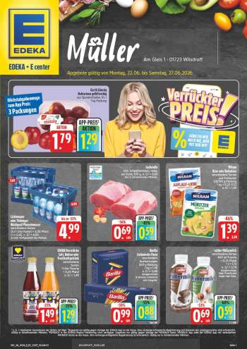 Prospekte Edeka - 22.06.2026 - 27.06.2026.
