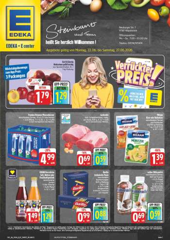 Prospekte Edeka - 22.06.2026 - 27.06.2026.