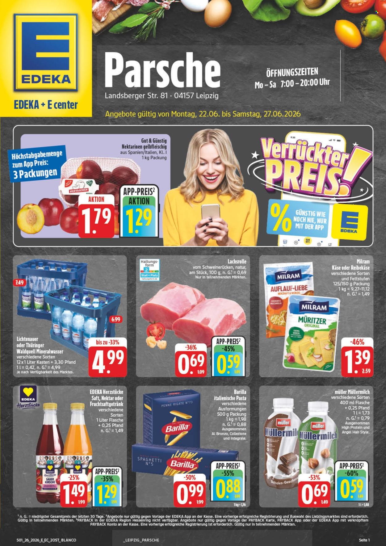 Edeka Prospekte  - 22.06.2026 - 27.06.2026. Seite 1