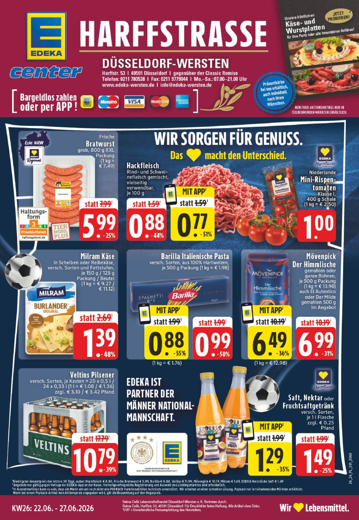E center Prospekte  - 22.06.2026 - 27.06.2026. Seite 1