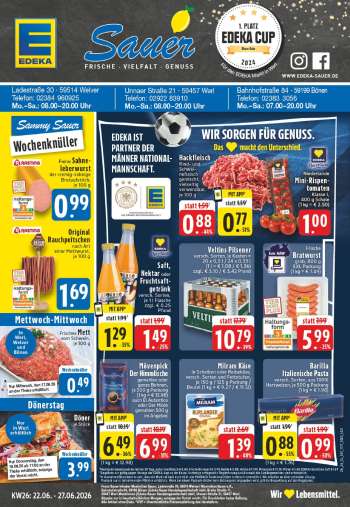 Prospekte Edeka - 22.06.2026 - 27.06.2026.