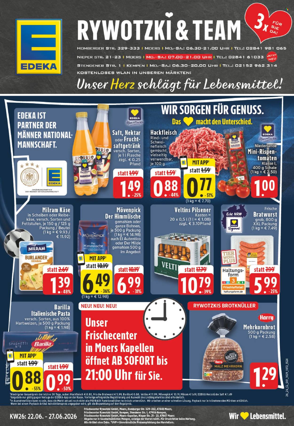 Edeka Prospekte  - 22.06.2026 - 27.06.2026. Seite 1
