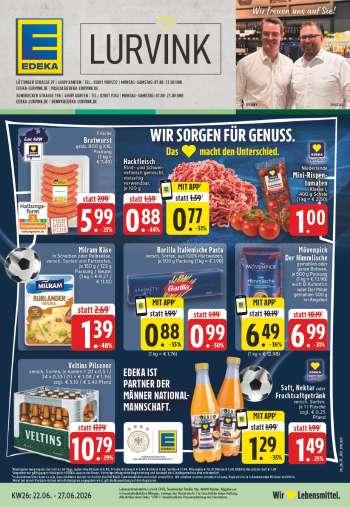 Prospekte Edeka - 22.06.2026 - 27.06.2026.