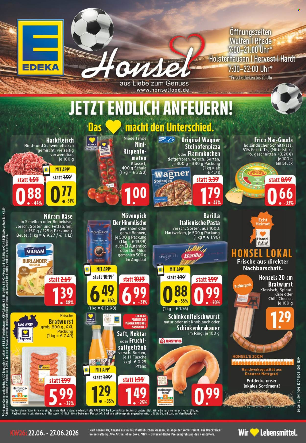 Edeka Prospekte  - 22.06.2026 - 27.06.2026. Seite 1