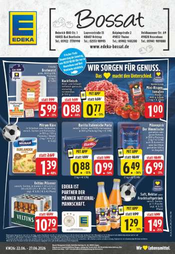 Prospekte Edeka - 22.06.2026 - 27.06.2026.