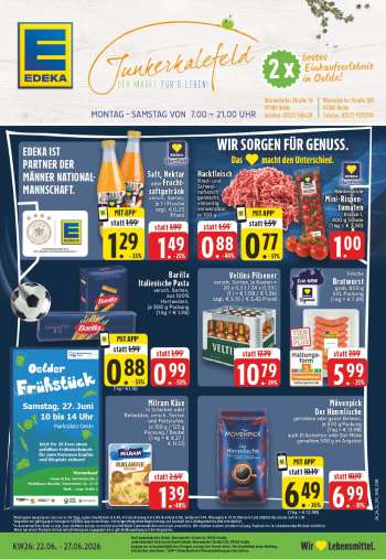 Prospekte Edeka - 22.06.2026 - 27.06.2026.