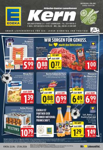 Prospekte Edeka - 22.06.2026 - 27.06.2026.