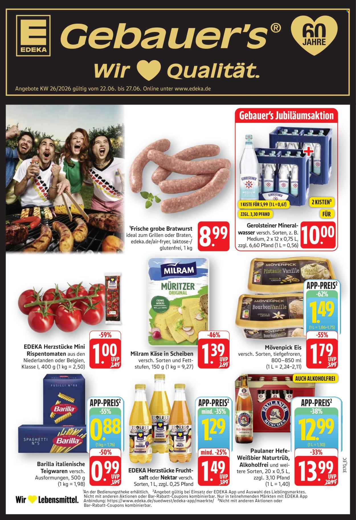 E center Prospekte  - 22.06.2026 - 27.06.2026. Seite 1