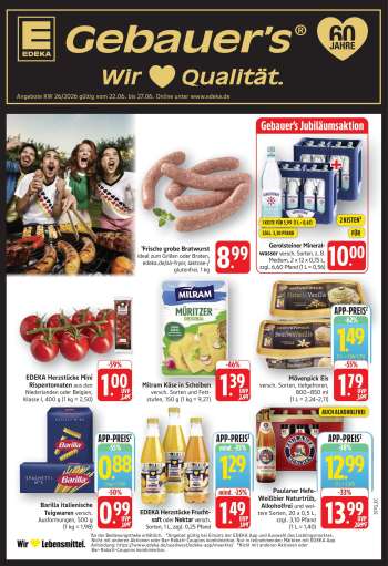 Prospekte E center - 22.06.2026 - 27.06.2026.