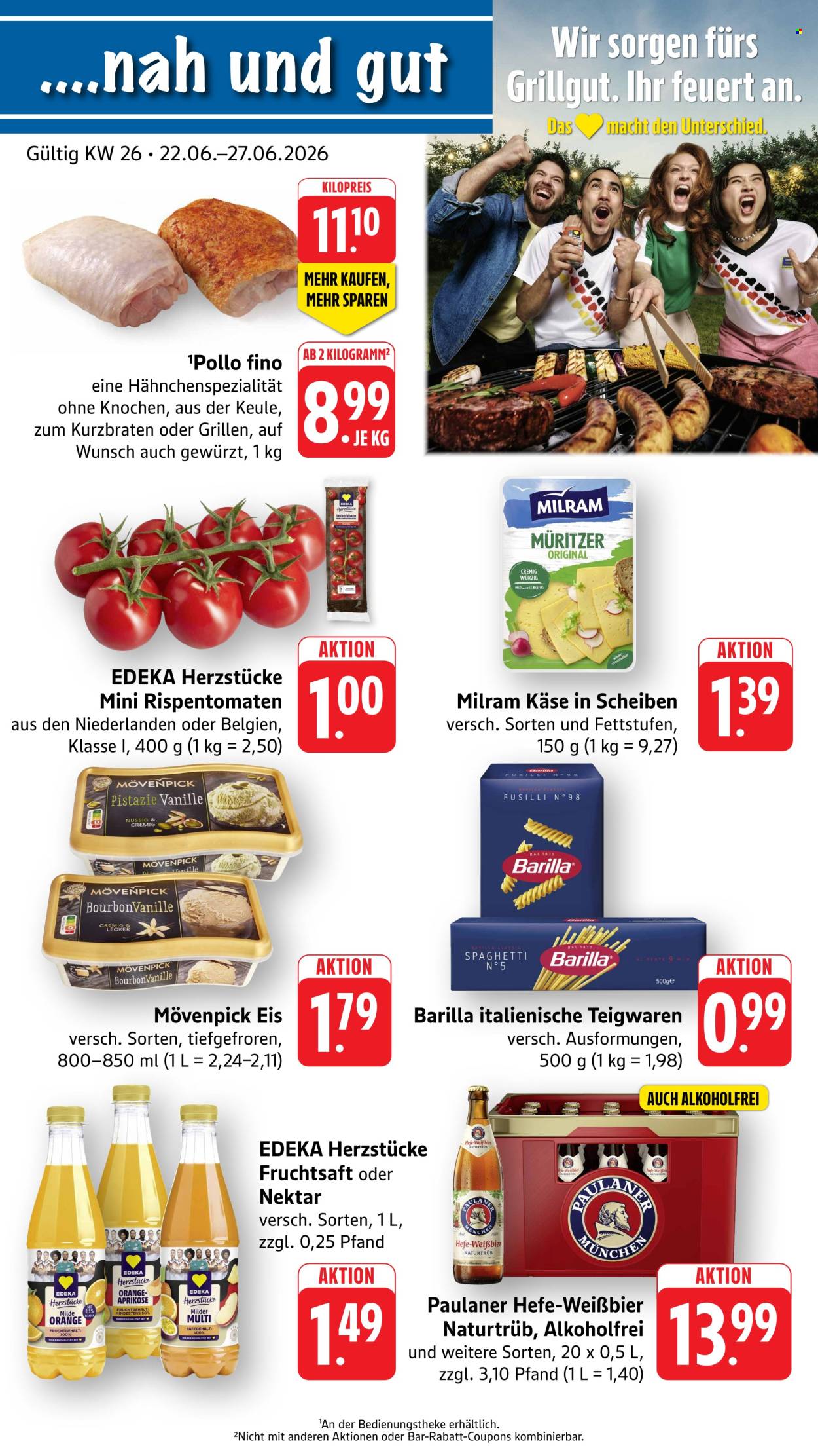 Edeka Prospekte  - 22.06.2026 - 27.06.2026. Seite 1