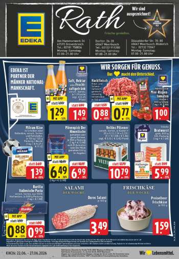 Prospekte Edeka - 22.06.2026 - 27.06.2026.