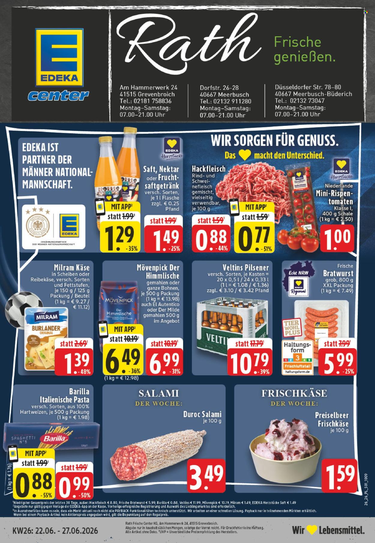 E center Prospekte  - 22.06.2026 - 27.06.2026. Seite 1