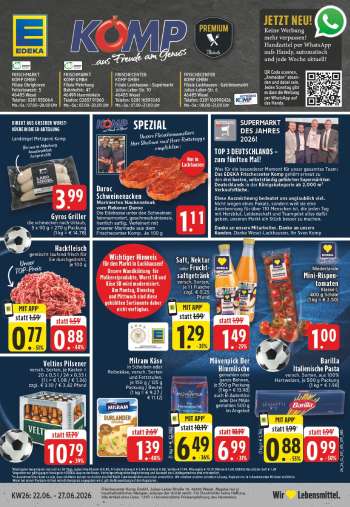 Prospekte Edeka - 22.06.2026 - 27.06.2026.