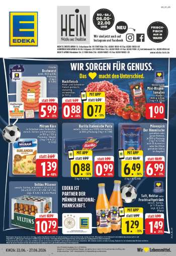 Prospekte Edeka - 22.06.2026 - 27.06.2026.