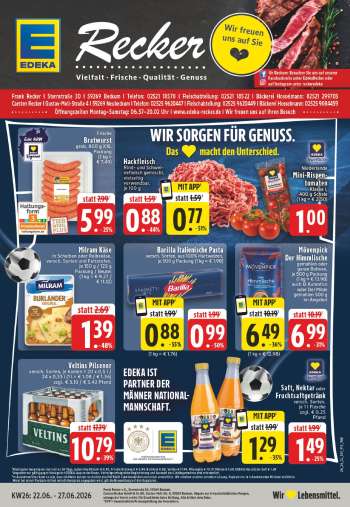 Prospekte Edeka - 22.06.2026 - 27.06.2026.