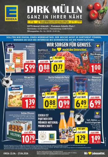 Prospekte Edeka - 22.06.2026 - 27.06.2026.