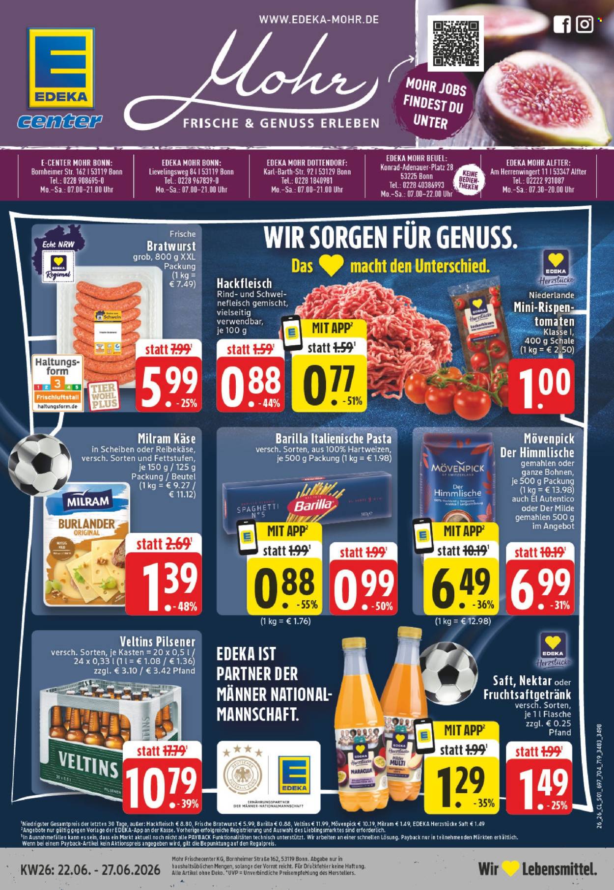 Edeka Prospekte  - 22.06.2026 - 27.06.2026. Seite 1