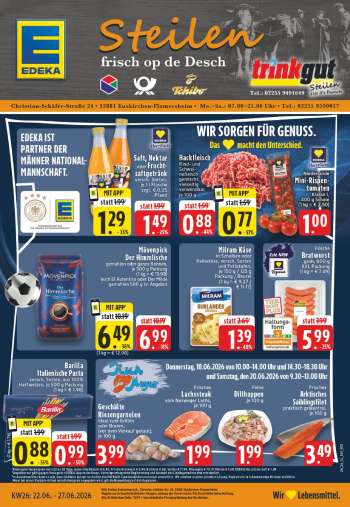 Prospekte Edeka - 22.06.2026 - 27.06.2026.