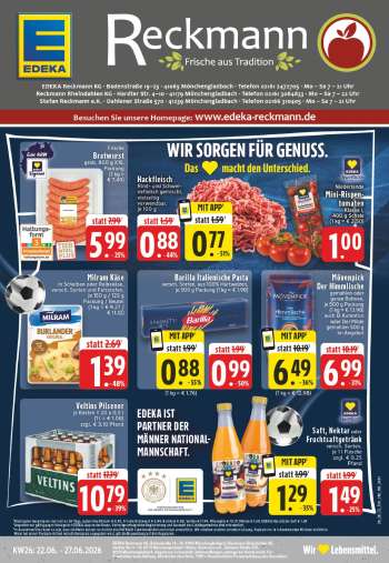 Prospekte Edeka - 22.06.2026 - 27.06.2026.