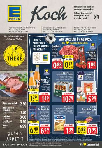 Prospekte Edeka - 22.06.2026 - 27.06.2026.