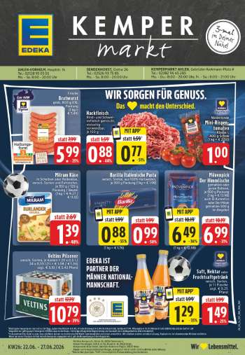 Prospekte Edeka - 22.06.2026 - 27.06.2026.