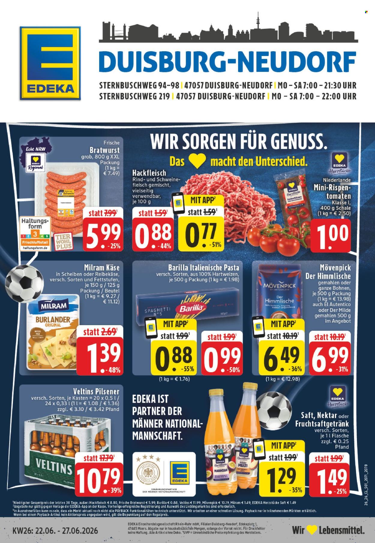 Edeka Prospekte  - 22.06.2026 - 27.06.2026. Seite 1